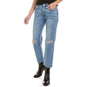 PISTOLA Charlie High-Rise Straight Crop Jeans Distressed P6883RLP-WAC Size 29